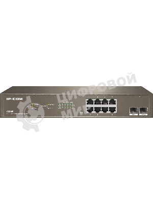 Коммутатор IP-COM G3310F, 8×1 Гбит/с + 2×1 Гбит/с SFP, управляемый