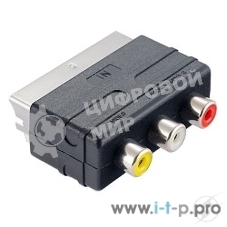 Переходник PERFEO Переходник SCART (21 pin) вилка 