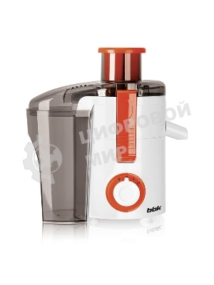 Соковыжималка BBK JC060-H11 белый/оранжевый, центробежная, 550 Вт, 500 мл, механическое