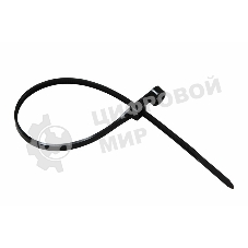 Хомут-стяжкa нейлоновая под винт Rexant 200x4,3 мм, черная, упаковка 100 шт.