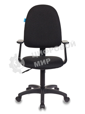 Кресло Бюрократ CH-1300/T-15-21 черный, экокожа, 120 кг, механизм качания