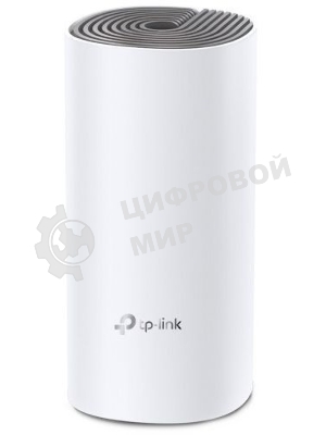 Домашняя Mesh TP-Link Wi-Fi система Deco M4 (1-Pack), 1167 Мбит/с (5 ГГц: до 867 Мбит/с + 2,4 ГГц: до 300 Мбит/с), 2 порта 1000 Мбит/с, 2 встроенные антенны на каждом модуле Deco