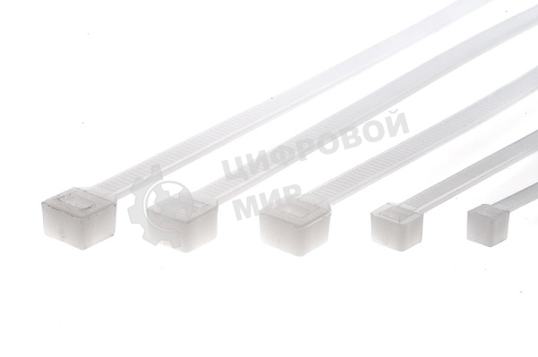 Стяжка пластиковая Lanmaster TWT-CV-150 150x3.6 мм (упак: 100 шт) нейлон 6.6 внутри помещений