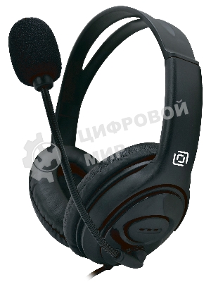 Гарнитура Oklick HS-M400 чёрный, проводная, 3.5 мм