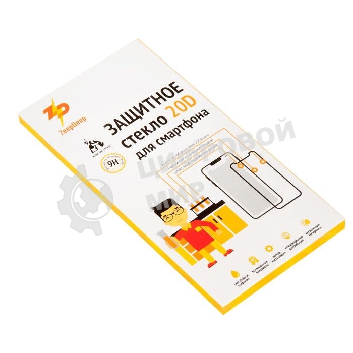 Защитное стекло 20D для Huawei Honor 10, черное (black) Full Glue ZeepDeep 20D