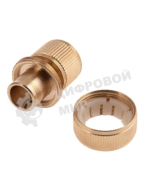 Соединитель латунный быстросъемный для шланга Palisad 3/4