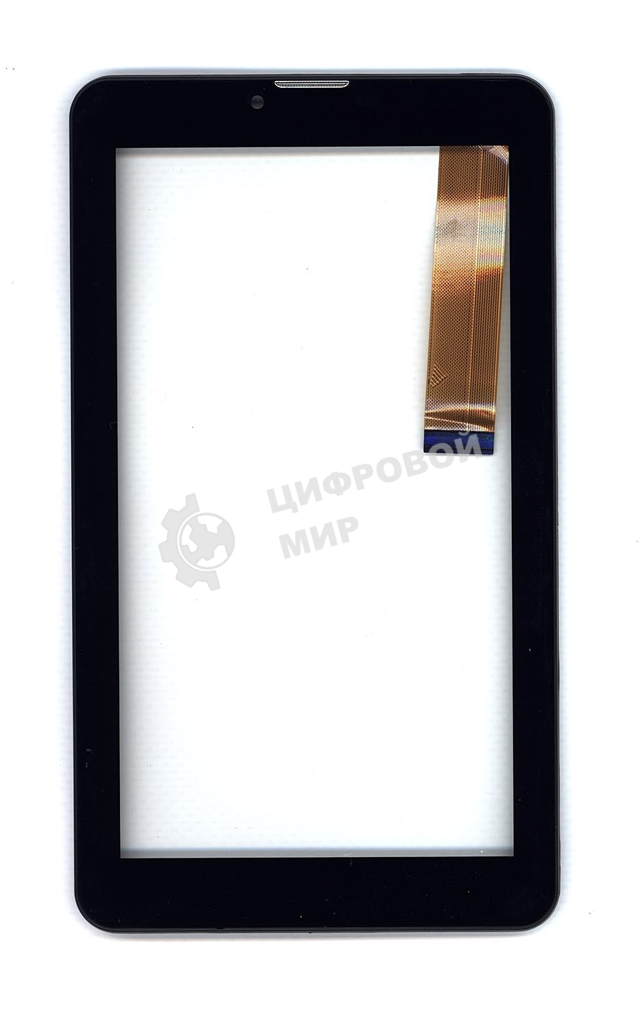 Сенсорное стекло (тачскрин) для Irbis TZ63L, черное с рамкой