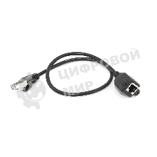 Удлинитель RJ45 папа-мама для монтажа на корпус 0.5 м