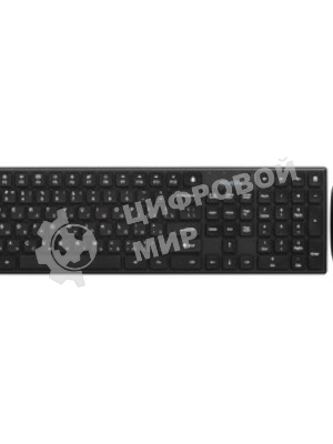 Комплект беспроводной SVEN ножничная клавиатура + мышь KB-C2550W черный (109 кл.,12Fn, 1000DPI, 2+1 кл.)