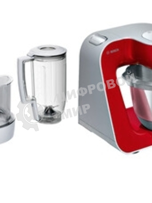 Кухонный комбайн Bosch MUM58720 1000Вт красный/серебристый