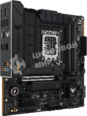 Материнская плата ASUS TUF GAMING B760M-PLUS II, LGA 1700, Intel B760, 4xDDR5, 4xSATA, 3xM.2, 1xPCIe 5.0 x16, 1xPCIe x4, 1xPCIe x1, 1xUSB-A 3.2 Gen 2, 2xUSB-A 3.2 Gen 1, 4xUSB 2.0, 1xUSB-C 3.2 Gen 2x2, 1x2.5Gb LAN, 5x3.5 мм, 7.1, mATX