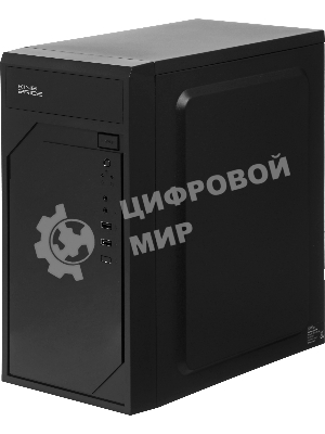Компьютерный корпус KingPrice KPCC-MN208 черный без БП mATX 1x80мм 2x120мм 2xUSB 2.0 audio