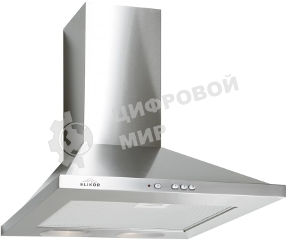 Вытяжка каминная Elikor Оптима 60Н-400-К3Л нержавеющая сталь, 59 см, 400 куб. м/ч, 55 дБ
