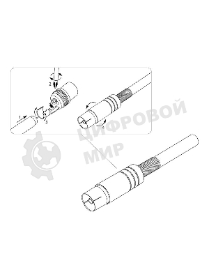 Разъем PROconnect гнездо TV никель c пружиной