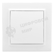 Выключатель 1-кл. СП Минск 10А проходной белый Basic EKF ERV10-025-10