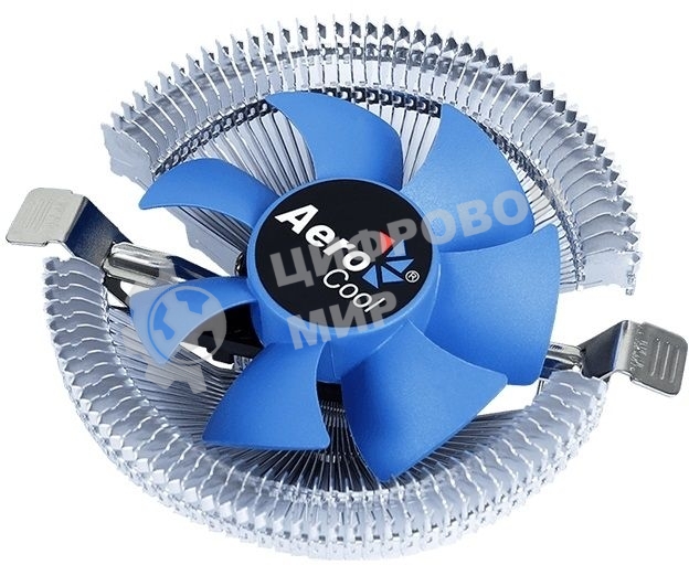 Кулер для процессора AeroCool / Formula Verkho I серебристый, 80 мм, алюминий, 2500 об/мин, 29.7 дБ, 4 pin, 90 Вт, 45 мм