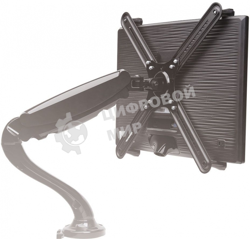 Кронштейн-адаптер для мониторов Arm Media LCD-M2 черный макс.7кг настольный поворот и наклон верт.перемещ.