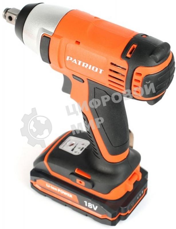 Гайковерт ударный аккумуляторный PATRIOT BR 180Li-1/2 180301140 две батареи Li-ion, 18V, 1,5 Ah, 140 Нм, большой кейс, зарядка за 1 час