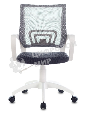 Кресло Бюрократ CH-W695NLT TW-04 TW-12 темно-серый, сетка/ткань, 120 кг, механизм качания