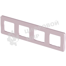 Рамка 4 поста розовый Inspiria