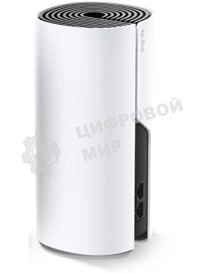 Домашняя Mesh TP-Link Wi-Fi система Deco M4 (1-Pack), 1167 Мбит/с (5 ГГц: до 867 Мбит/с + 2,4 ГГц: до 300 Мбит/с), 2 порта 1000 Мбит/с, 2 встроенные антенны на каждом модуле Deco