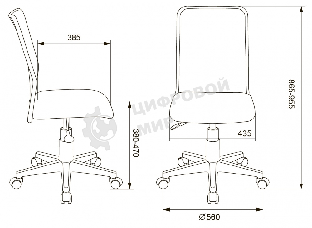 Кресло детское Бюрократ KD-9/WH/TW-18 TW-03А TW-18 салатовый, сетка/ткань (пластик белый)