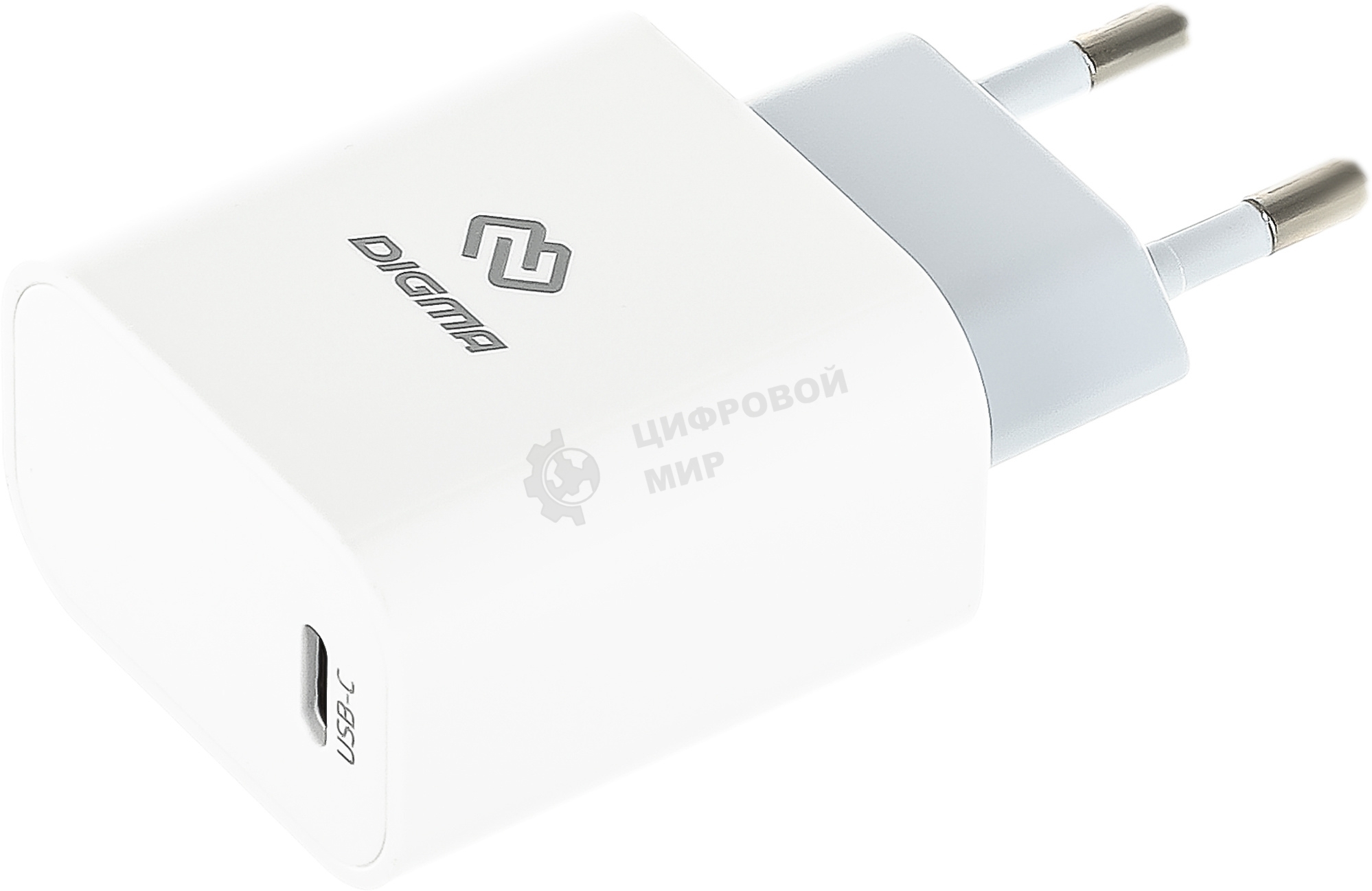 Сетевое зарядное устройство Digma DGW2C 3A PD белый