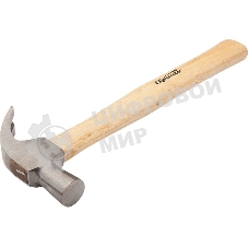 Молоток-гвоздодер Sparta 225 г, боек 22 мм, деревянная рукоятка