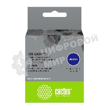 Картридж ленточный Cactus CS-LK6WBN черный, 24мм, 9м для Epson LW700/LW600P/LW1000P/Z700/Z900
