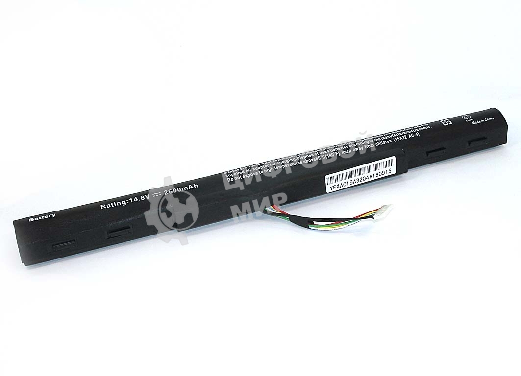 Аккумуляторная батарея для ноутбука Acer Aspire E5-422 E5-47214.8V 2500mAh OEM черный