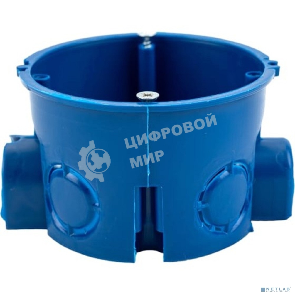 Коробка установочная С3 d68x45 для твердых стен (с саморезами и стык. узлами) IEK UKT10-068-045-000-A-S-UO