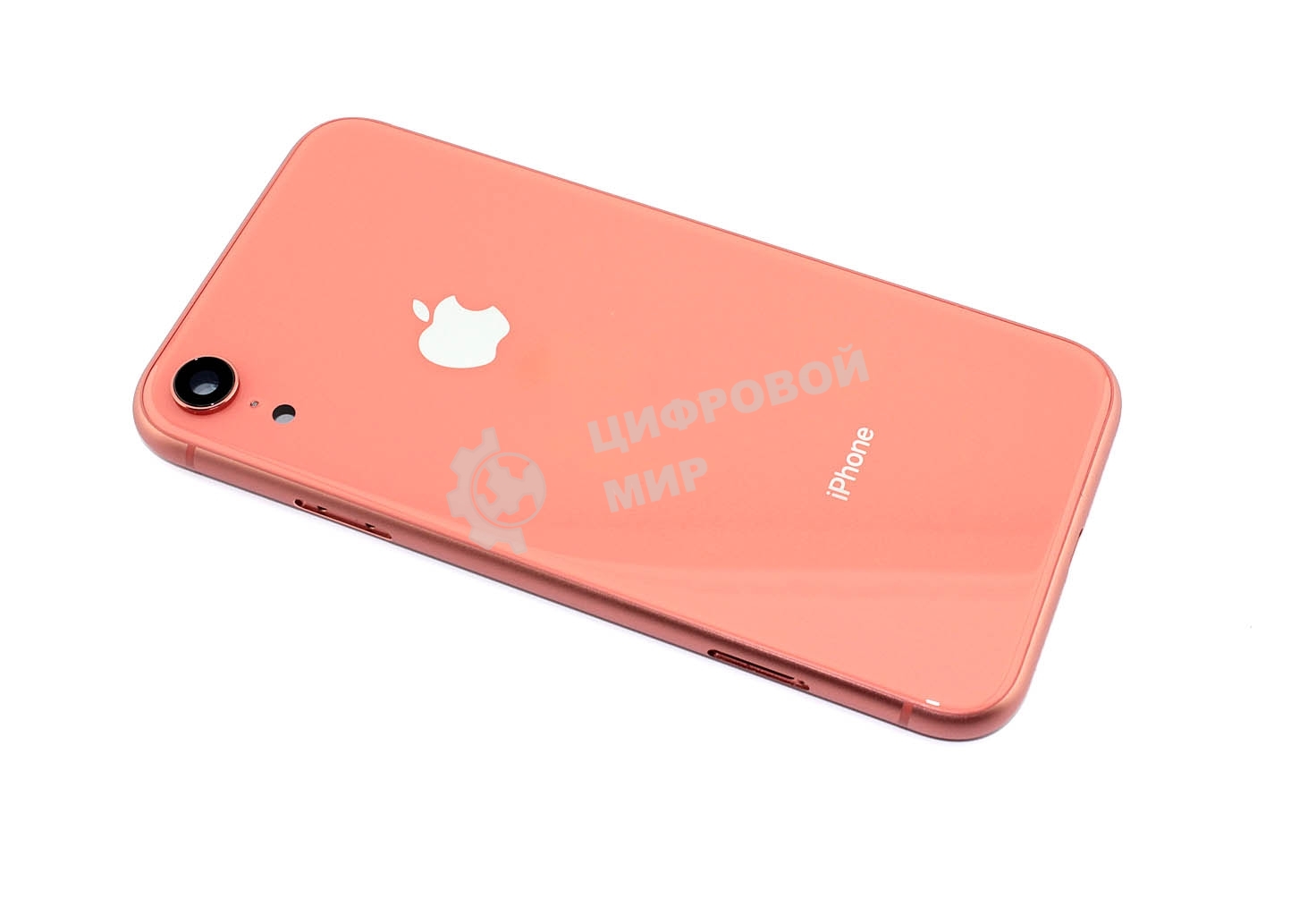 Задняя крышка (корпус) в сборе с рамкой для Apple iPhone XR coral