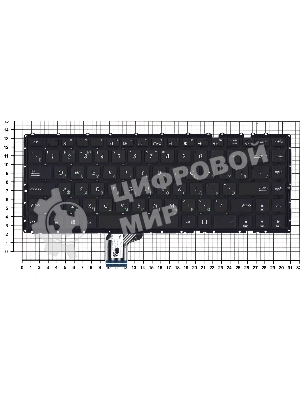 Клавиатура для ноутбука Asus K401L A401 черная