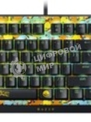 Клавиатура Razer BlackWidow V4 X Green Switch Pokemon Kanto Starters Edition проводная, USB Type-A, желтый