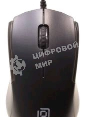 Мышь проводная Oklick 245M черный, 1000 dpi, USB, кнопки - 3
