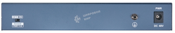 Коммутатор Hikvision DS-3E0109P-E/M(B) 9x100Mb 8PoE+ 58W неуправляемый