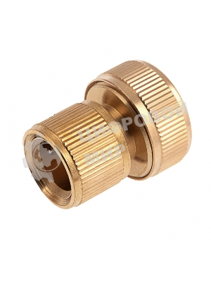Соединитель латунный быстросъемный для шланга Palisad 3/4