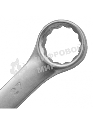 Ключ комбинированный Matrix 27 мм, CrV, матовый хром