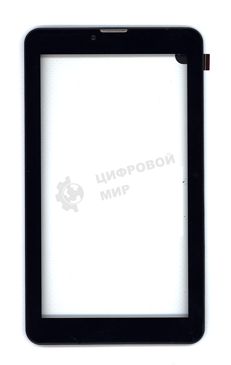 Сенсорное стекло (тачскрин) для Irbis TZ71, черное с рамкой