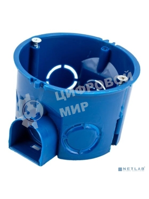 Коробка установочная С3 d68x45 для твердых стен (с саморезами и стык. узлами) IEK UKT10-068-045-000-A-S-UO