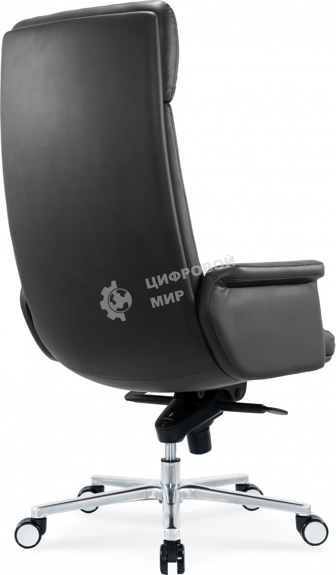 Кресло руководителя Cactus CS-LBK-AMSTERDAM кожа, крестов. алюминий