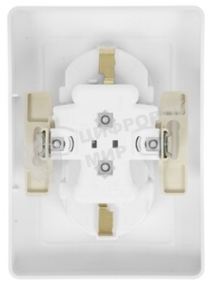 Розетка 2-м СП Blanca 16А 250В без шторок с заземл. бел. SchE BLNRS001021