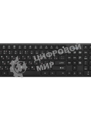 Комплект беспроводной SVEN ножничная клавиатура + мышь KB-C2550W черный (109 кл.,12Fn, 1000DPI, 2+1 кл.)