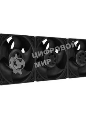 Комплект вентиляторов для корпуса Arctic S12038-4K 3 Pack черный, 120 мм, 4000 об/мин, 4 pin