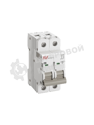 Выключатель автоматический Averes AV-6 2P 6A (C) 6kA