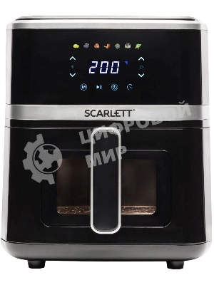Аэрогриль Scarlett SC-AF15S02D черный, 1350 Вт, 5 л, сенсор, 7 программ