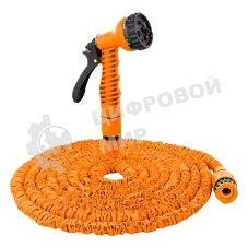 Набор для полива с растягивающимся шлангом 15м Вихрь 73/7/2/25