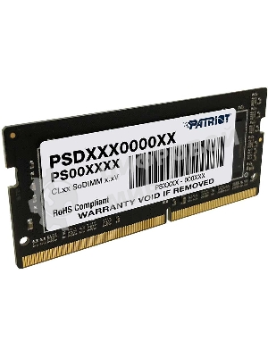 Оперативная память Patriot Signature, DDR4, 16GB (1x16 GB), 2666 MHz, CL19, SO-DIMM