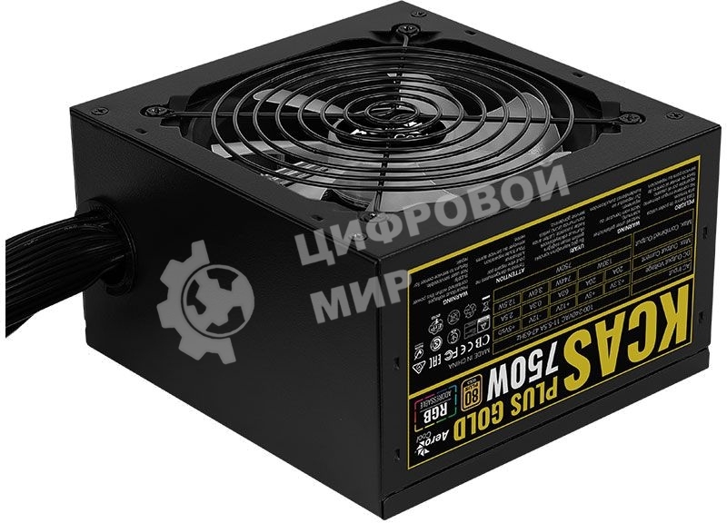 Блок питания Aerocool/Formula KCAS PLUS GOLD 750W (750W, ATX v2.4, APFC, Fan ARGB 12cm, 80+ Gold, Retail)
