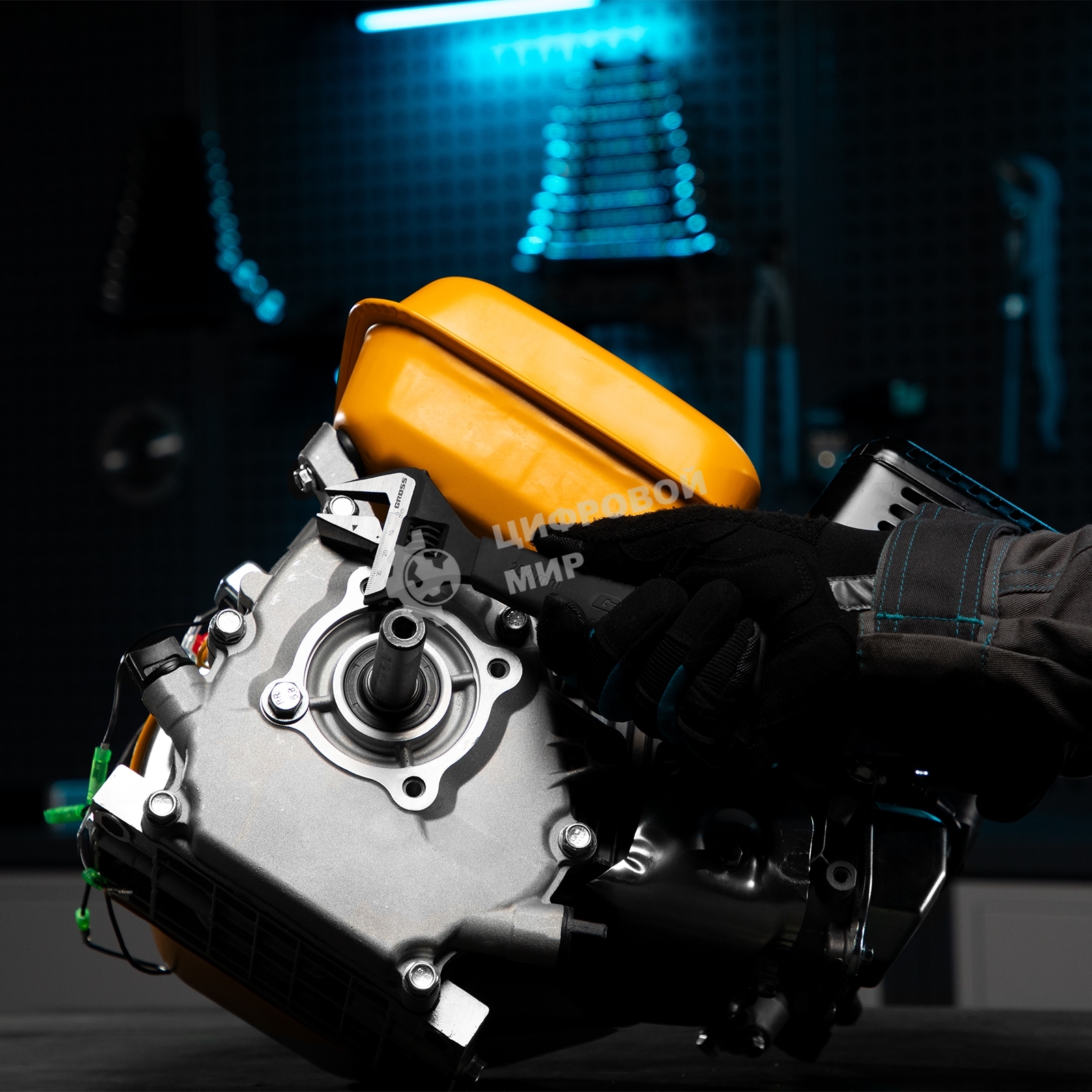 Ключ разводной Gross 15572 переставная губка, 200 мм, CRV